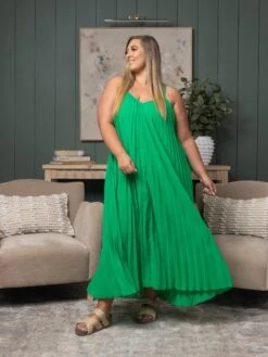 Pleated Maxi Dress | S-L -STACCAT Clothing Shop 13c419731148f8099da3d58a092f0c96