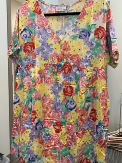 V-Neck Short Sleeve Floral Dress | S-L