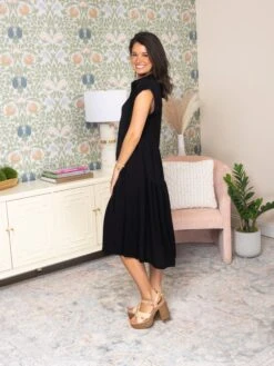 Collared A-Line Tiered Button Maxi Dress | S - 2XL -STACCAT Clothing Shop 37001fbf7381c8af7dab9ccd255816a1