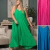 Pleated Maxi Dress | S-L -STACCAT Clothing Shop 447c28ff65d6d6856b00ca57f8ad281e