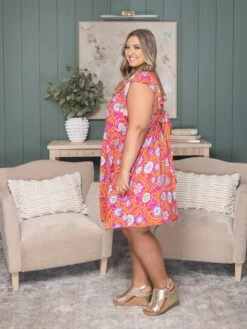 Floral Short Sleeve Mini Dress | S-3X -STACCAT Clothing Shop 4507db49999e648bf30aaaab69e2f02d