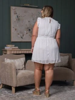 Ruffle Shoulder Dress W/ Elastic Waist | S-L -STACCAT Clothing Shop 4c1925e858dcc2280e0fbc95159fa21d