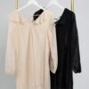 Ruffled V-Neck Long Sleeve Dress W/ Sheer Lining | S - 3X -STACCAT Clothing Shop 6WIhTtS4Zw9zVQtuQCDGUPorqs64NgAVmaED9r0s