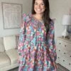 Floral Tiered Ruffle Long Sleeve Mini Dress | S - 3XL -STACCAT Clothing Shop 7m14jrkB3eou4c6WXOuDTDS3VEFFTHphWowvuo1I