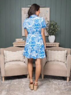 Floral Print Drawstring Waist Dress | S - XL -STACCAT Clothing Shop 853be978d4dc911894e664c059220cd7