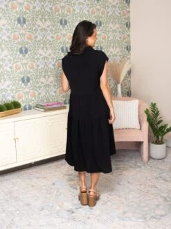 Collared A-Line Tiered Button Maxi Dress | S - 2XL -STACCAT Clothing Shop 8e5448c197d18ded6dc697c3a4e4dadb