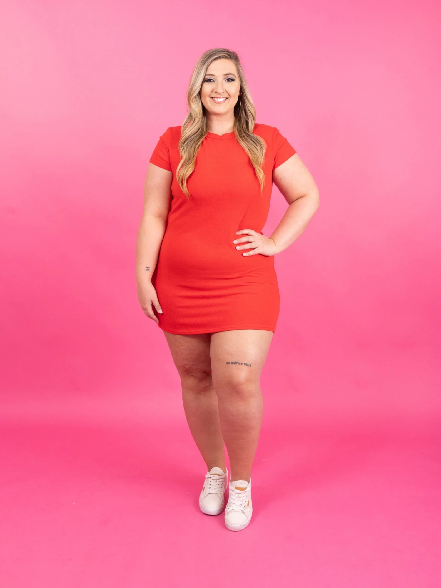 Short Sleeve Crepe Hacci Shift Dress | S-L 4 Short Sleeve Crepe Hacci Shift Dress | S-L - Image 2