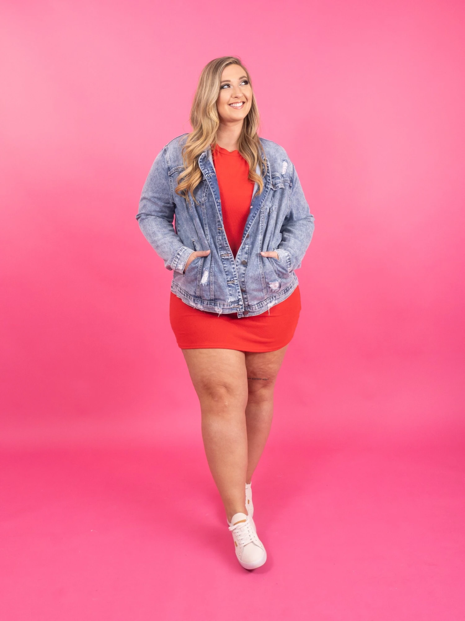 Short Sleeve Crepe Hacci Shift Dress | S-L 5 Short Sleeve Crepe Hacci Shift Dress | S-L - Image 3