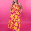 Floral Print Round Neck Sleeveless Midi Dress W/ Smocked Bodice | S-3X -STACCAT Clothing Shop 9owPcpZ0uNnZsvQegco0ljHNkPRYYk3oPDLyfVlD