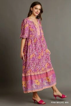 Floral Boarder Print Maxi Dress | S - L -STACCAT Clothing Shop UYLc464lxa5D3gXbkl7TN1GJQbAlL7i122NUxncb