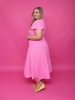 Flutter Sleeve V Neck Smocked Midi Dress | S-3X -STACCAT Clothing Shop X0FzVFmmr6jNIJxp5vXEXeCTCc91P57N4pmaVTBK