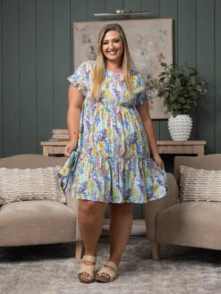 Print Ruffle Sleeve Babydoll Dress | S - 3X 13 Print Ruffle Sleeve Babydoll Dress | S - 3X -STACCAT Clothing Shop a16563cd3a64f4bafc62f41dbe8bf7b1