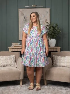 Print Ruffle Sleeve Babydoll Dress | S - 3X 18 Print Ruffle Sleeve Babydoll Dress | S - 3X -STACCAT Clothing Shop b65702efb9dcc83680566bd84eb4730f