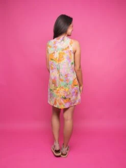 Lizzy Wrinkle Free Printed Sleeveless Dress | S - 3X -STACCAT Clothing Shop b795b6a335392dba785d9e2f83a8db6b