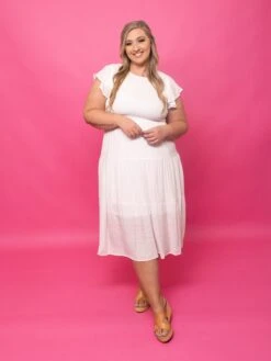 Smocked Tiered Midi Dress | S-3X 14 Smocked Tiered Midi Dress | S-3X -STACCAT Clothing Shop cN5ncFWMIgFjUzL0KjQHCquVExc4BCk1M0MsY0sg