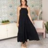 Spaghetti Straps Smocked Pleated Tiered Maxi Dress | S-XL -STACCAT Clothing Shop e886fa3454ab9870508b173994ddb631
