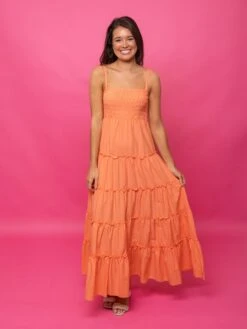 Zenana Smocked Tiered Maxi Dress W/ Spaghetti Straps | S - 3X -STACCAT Clothing Shop eqMTEC5kPATxOCeAB5R8lIHq1z5uqOUx6YeEjeRN