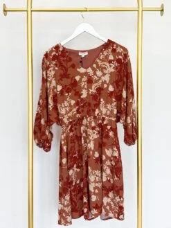 Floral Print 3/4 Sleeve V-Neck Mini Dress | S - L 8 Floral Print 3/4 Sleeve V-Neck Mini Dress | S - L -STACCAT Clothing Shop gxCTlmuTBr8DFJ3ThJe2XwT3vvr557MIoCihauZH