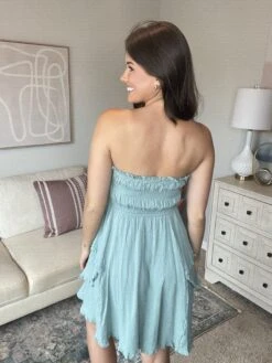 Smocked Ruffle Strapless Mini Dress | S - L -STACCAT Clothing Shop l8w1GQuTl8dyZsRspRYg3lJnu8FOaHNxrwzKngqv