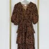 Leopard Print V-Neck 3/4 Sleeve Tiered Ruffle Midi Dress | S - 3XL -STACCAT Clothing Shop qKRp5uKyupKMECN7uthRyJuBg8EmDmYqOfdIVUw7