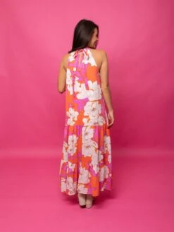 STACCATO Tiered Floral Print Mock Neck Sleeveless Maxi Dress | S - L -STACCAT Clothing Shop qhr0F3kFFPlAnTNbPYG0kOpAcXbnetR3V05RpOCI