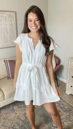 Button Down Dress | S-L *Final Sale*