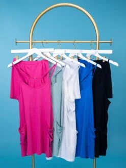 Hot Shot Sleeveless Mini Dress W/ Oversized Patch Pockets & Shorts | S - 2XL